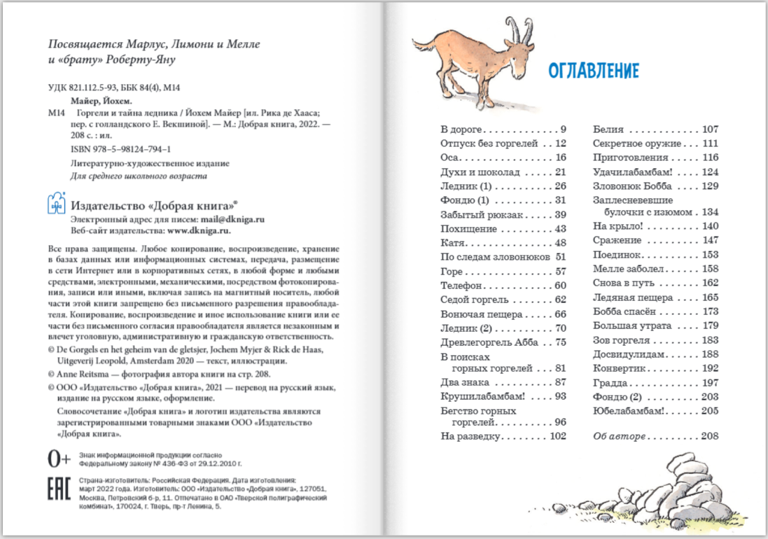 Горгели и тайна ледника